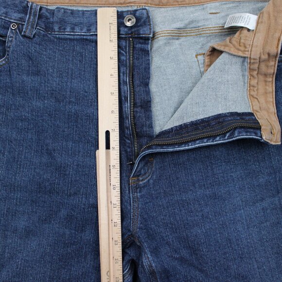 Duluth DuluthFlex Ballroom Jeans Mens 48x30 Blue Relaxed Fit 5-Pocket Stretch - Picture 8 of 13